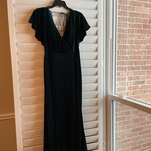Stunning velvet floor length dress